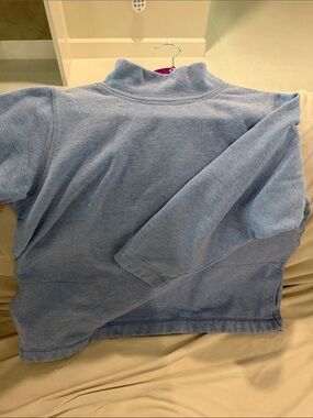 Eileen Fisher Soft Periwinkle Mock Neck Pullover